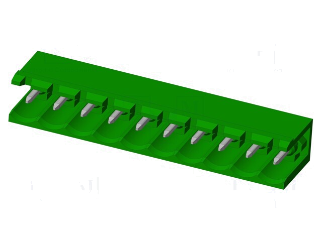 Connector: ontkoppelbare terminal strip; contact; mannelijk Connector: ontkoppelbare terminal strip; contact; mannelijk